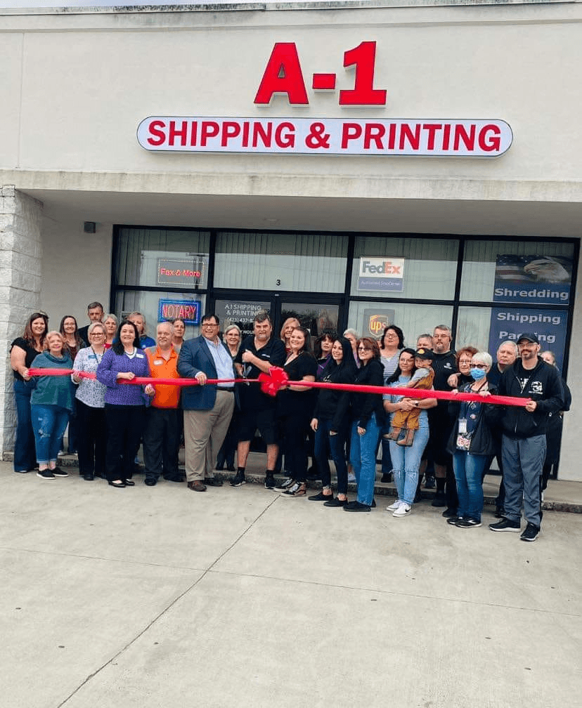 A1 Shipping & Printing Grand Opening Ribbon Cutting Ceremony